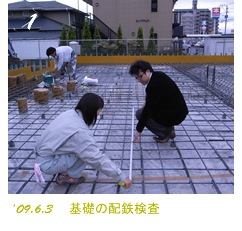 基礎の配鉄検査
