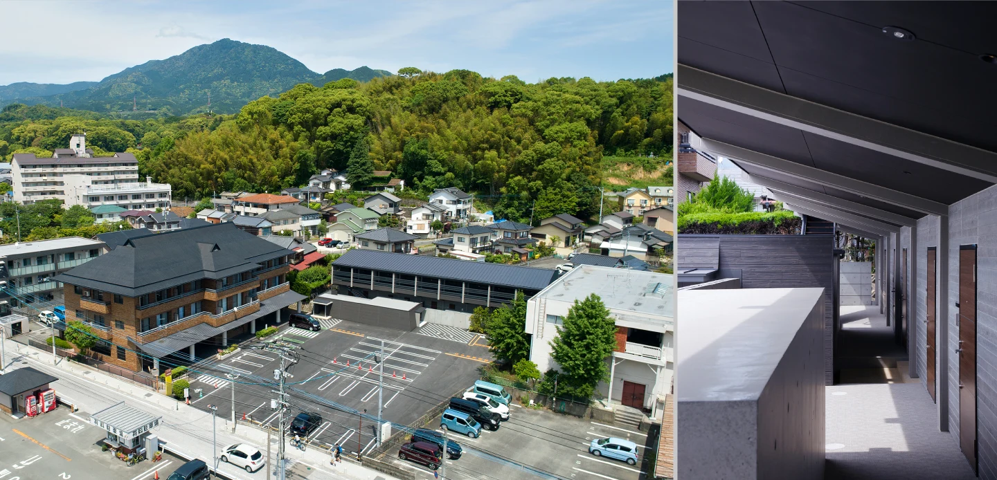 太宰府の共同住宅　鳥瞰